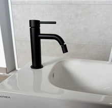 Carica l'immagine nel visualizzatore di Gallery, Miscelatore jacuzzi nero lavabo + bidet armonia flat