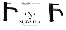 Carica l'immagine nel visualizzatore di Gallery, Miscelatore jacuzzi nero lavabo + bidet armonia flat