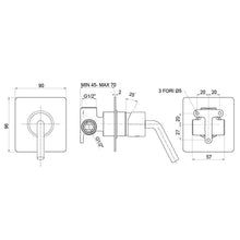 Carica l'immagine nel visualizzatore di Gallery, INCASSO DOCCIA NERO JACUZZI LUMOS