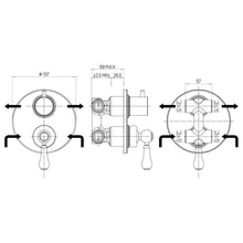 Carica l'immagine nel visualizzatore di Gallery, INCASSO DOCCIA JACUZZI TOSCA CROMO CON DEVIATORE