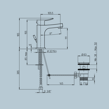 Carica l'immagine nel visualizzatore di Gallery, MISCELATORE LAVABO+BIDET "TANK", JACUZZI