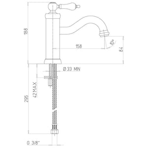 MISCELATORE LAVABO + BIDET JACUZZI TOSCA NERO