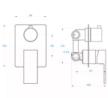 Carica l&#39;immagine nel visualizzatore di Gallery, MISCELATORE JACUZZI TWINKLE CON DEVIATORE CROMO
