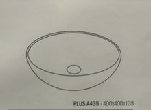 Carica l&#39;immagine nel visualizzatore di Gallery, Lavabo d&#39;appoggio ovale in resina
